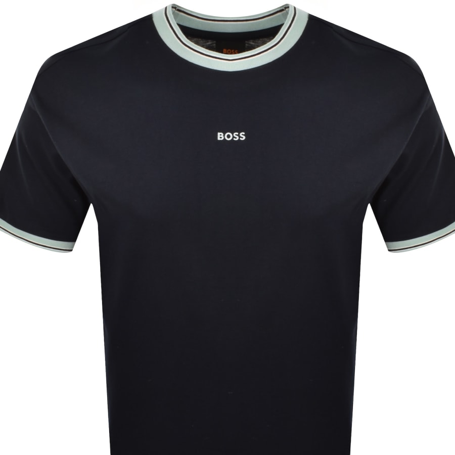 Image number 2 for BOSS Te Blocks T Shirt Navy