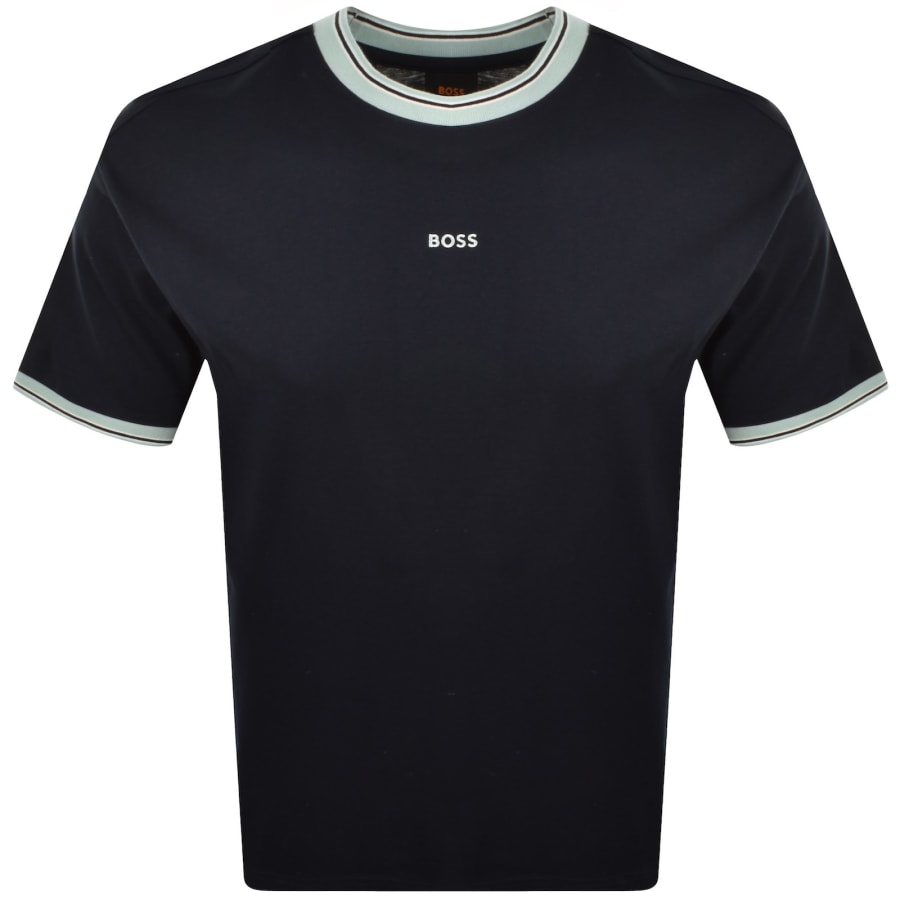 Image number 1 for BOSS Te Blocks T Shirt Navy