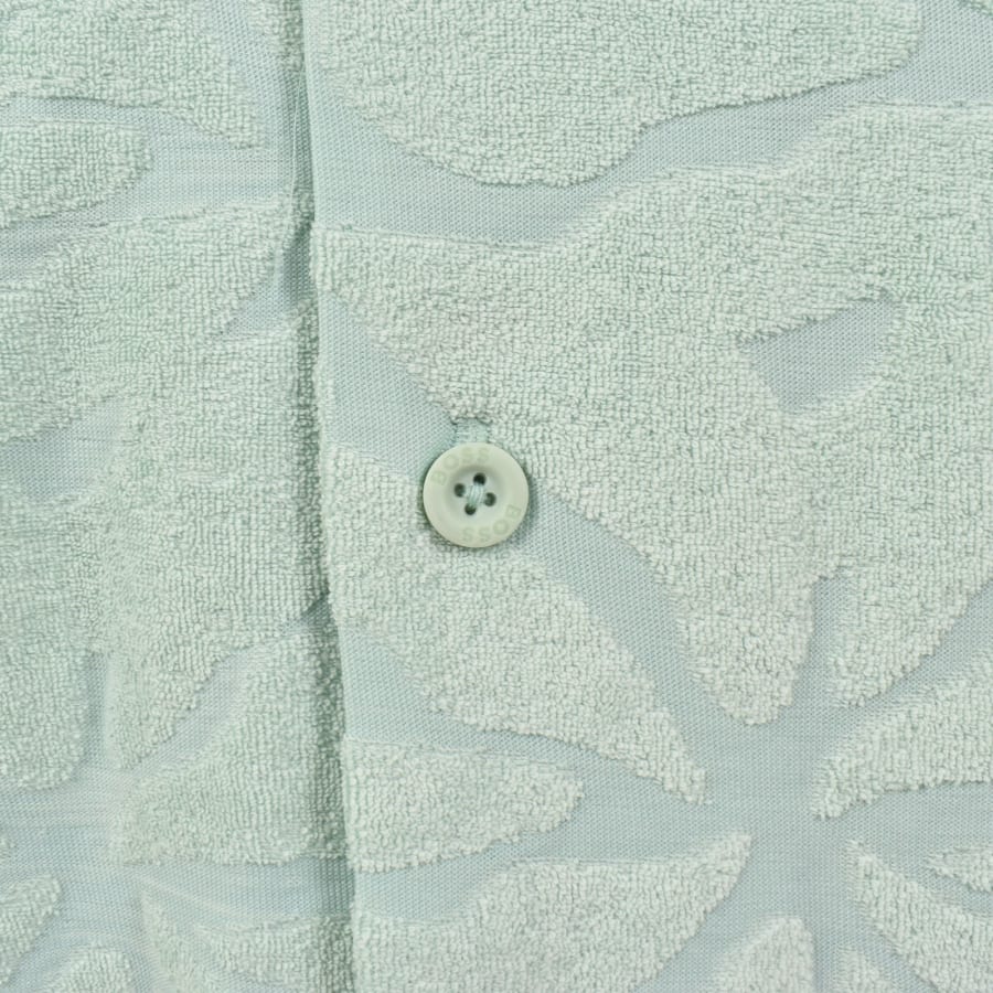 Image number 3 for BOSS We Flower Towel Polo Shirt Blue