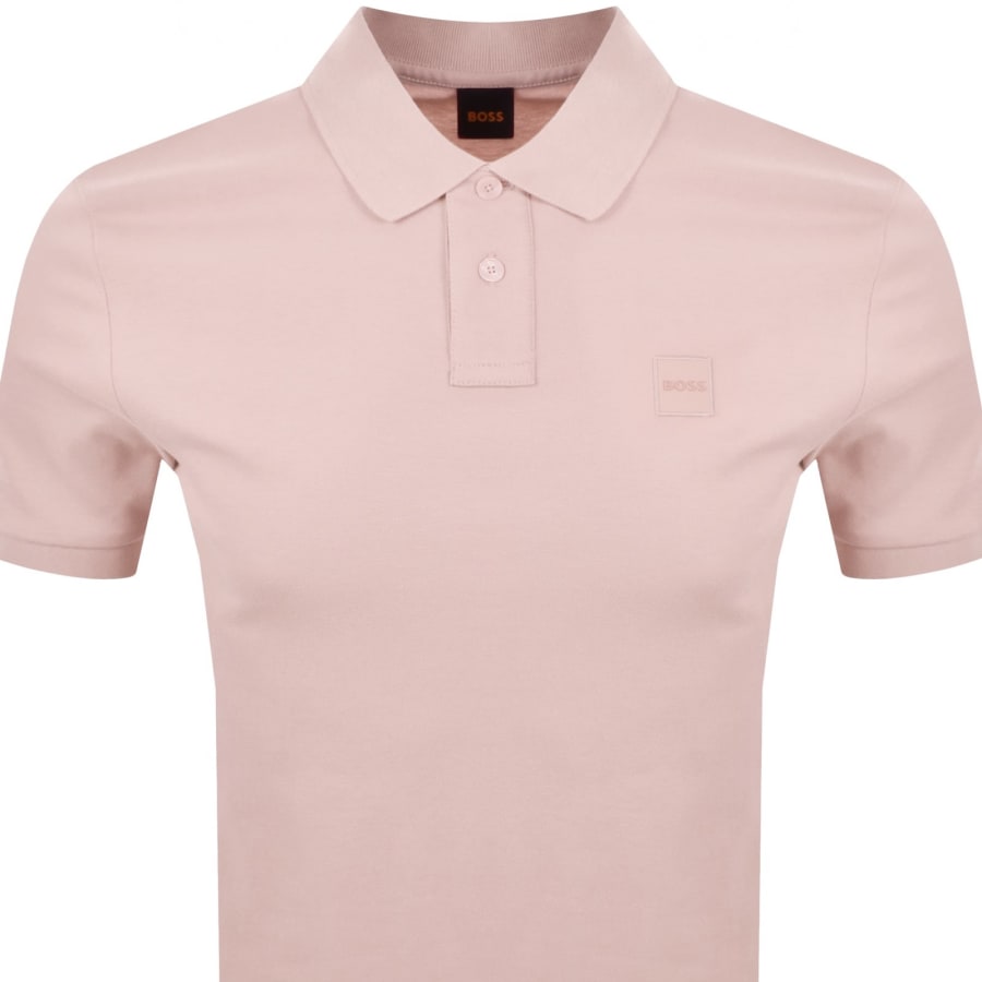 Image number 2 for BOSS Passenger Polo T Shirt Light Pink