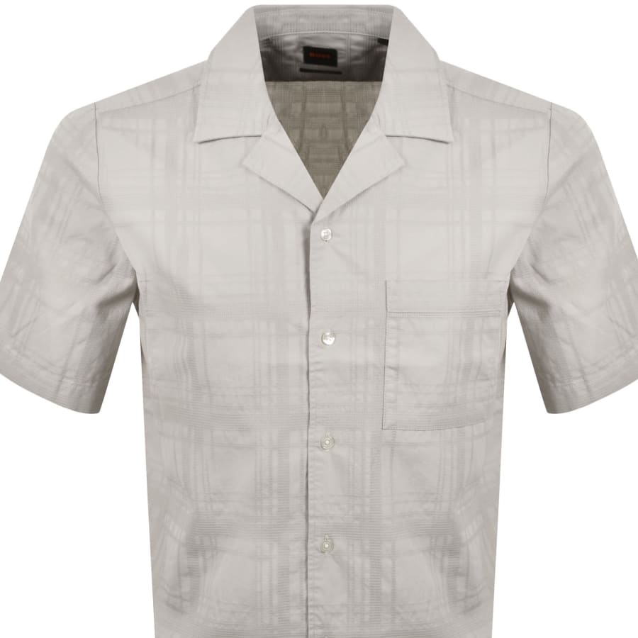Image number 2 for BOSS Rayer M Short Sleeve Shirt Grey