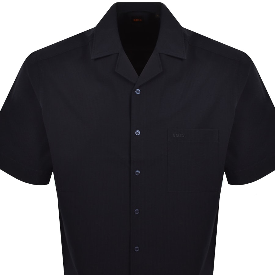 Image number 2 for BOSS Lapisy Relaxed Fit Shirt Dark Blue