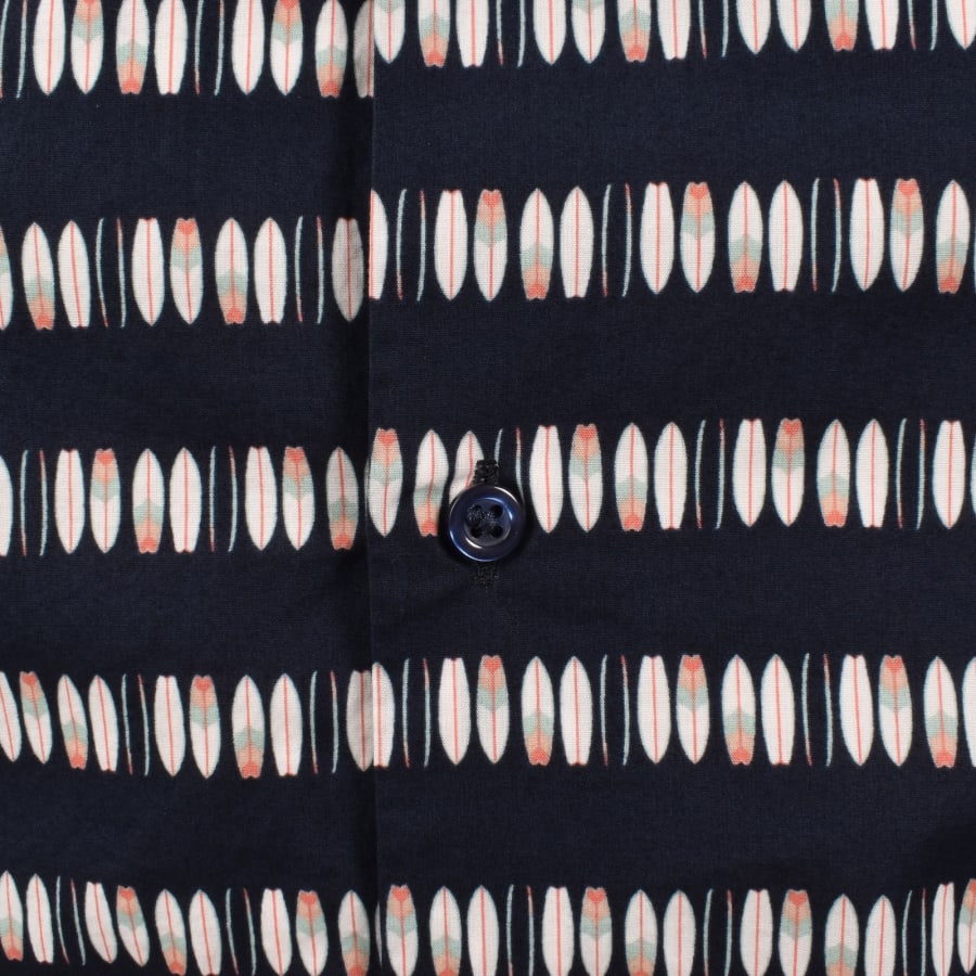 Image number 3 for BOSS Rash 2 Patterned Shirt Navy