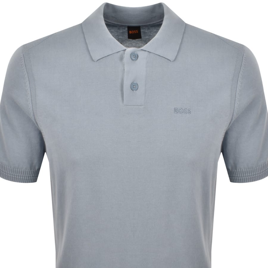 Image number 2 for BOSS Asac P Knit Polo T Shirt Blue