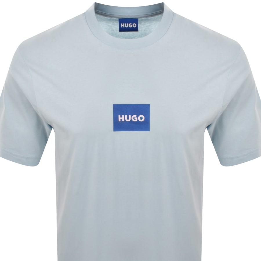 Image number 2 for HUGO Blue Nayonix Logo T Shirt Blue