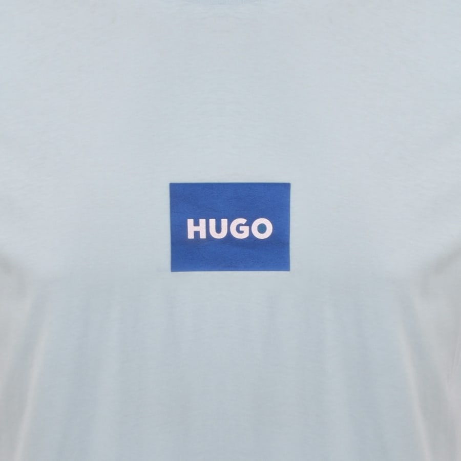 Image number 3 for HUGO Blue Nayonix Logo T Shirt Blue