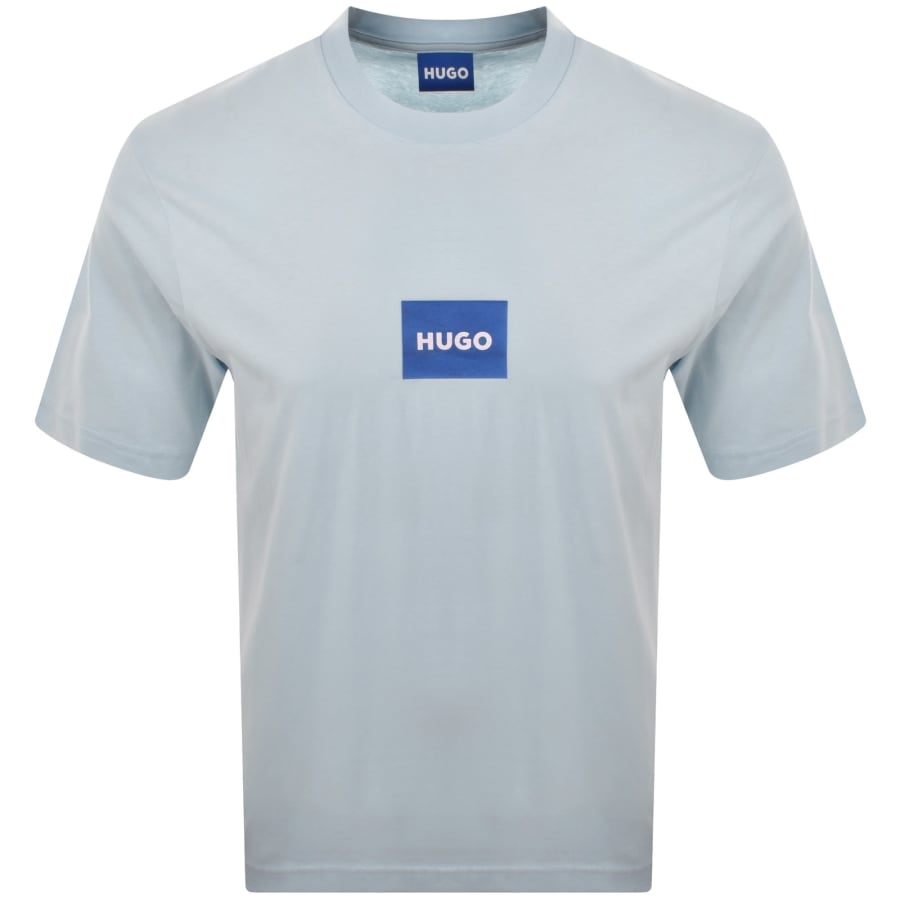 Image number 1 for HUGO Blue Nayonix Logo T Shirt Blue