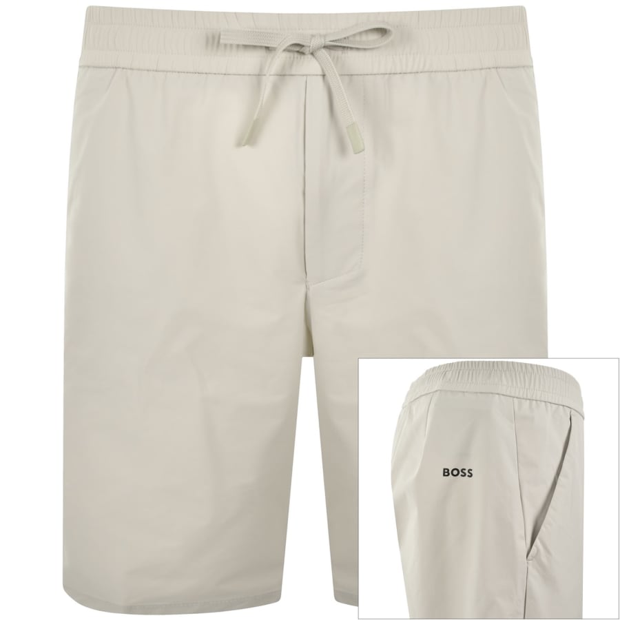 Image number 1 for BOSS Flex Twill Shorts Light Beige