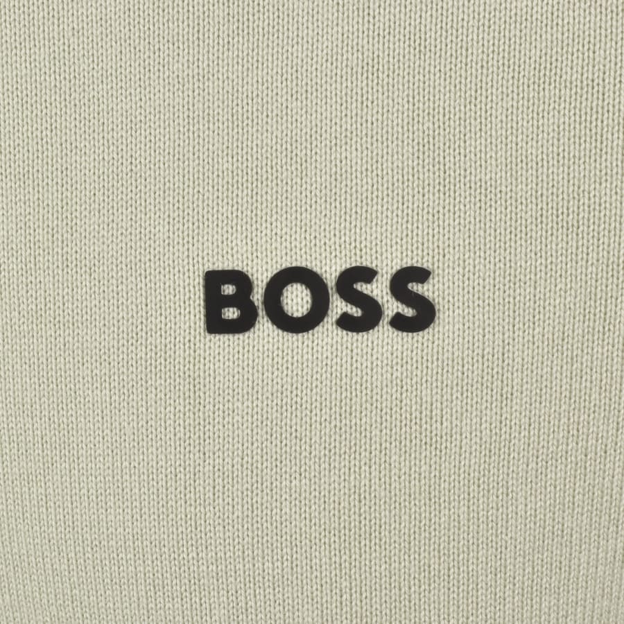Image number 3 for BOSS Ever X Knit Polo Jumper Light Beige
