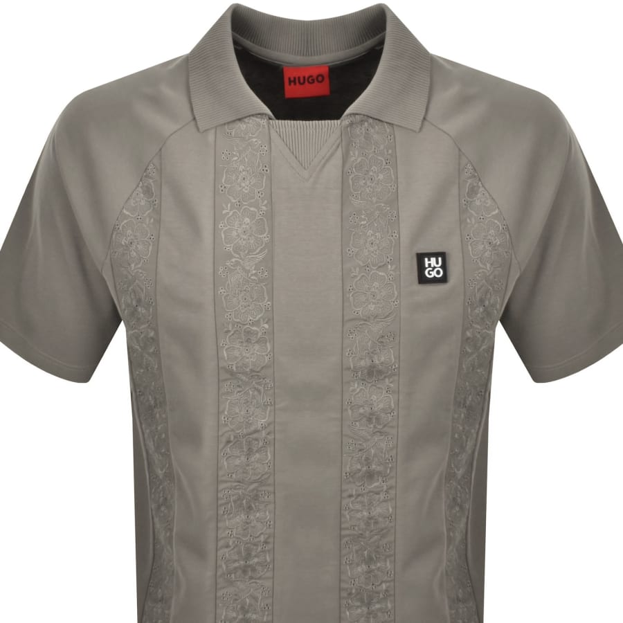 Image number 2 for HUGO Dromos Polo T Shirt Brown