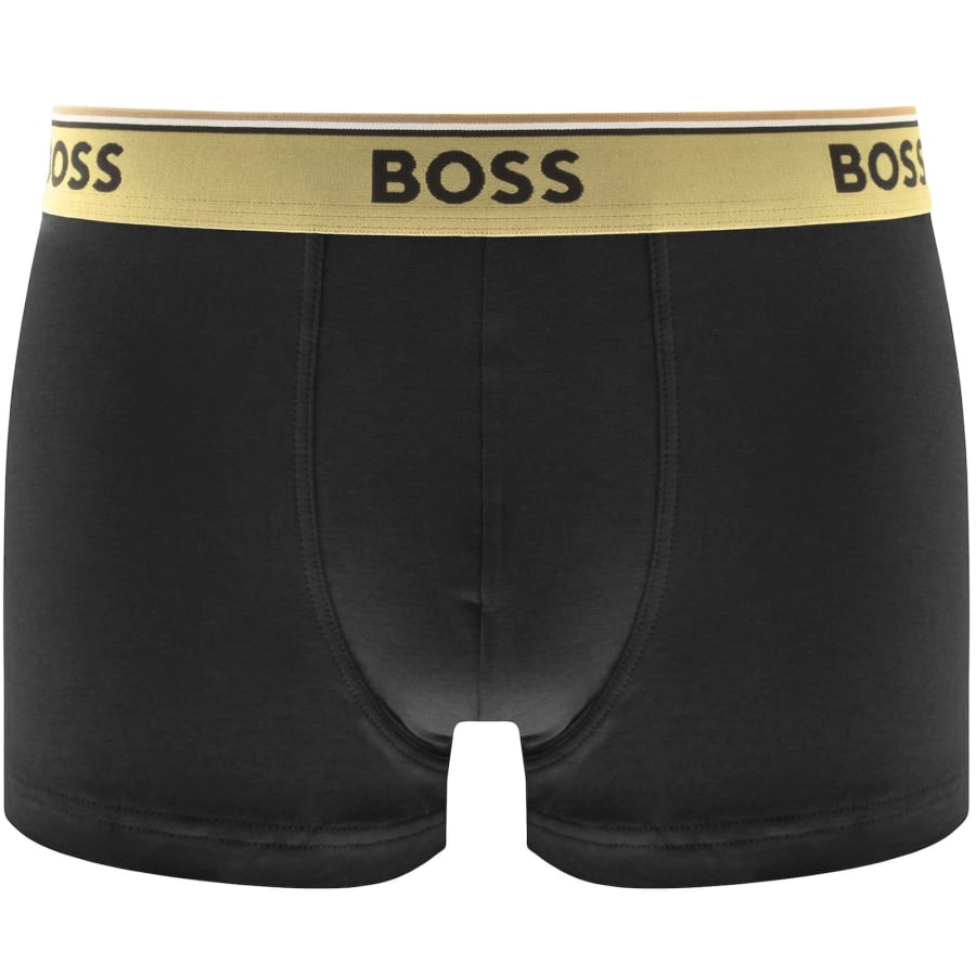Image number 2 for BOSS Underwear 3 Pack Power Trunks Black