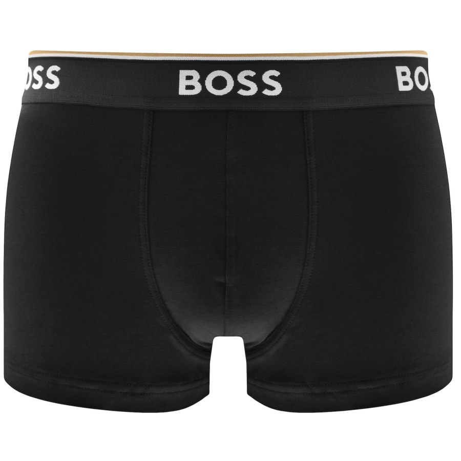 Image number 3 for BOSS Underwear 3 Pack Power Trunks Black