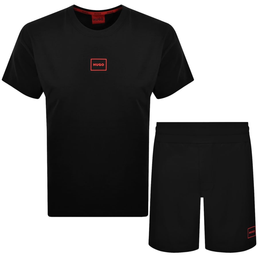 Image number 1 for HUGO Laze Short Set Black