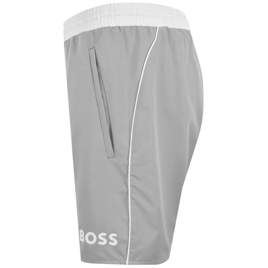 Image number 5 for BOSS Starfish Swim Shorts Grey