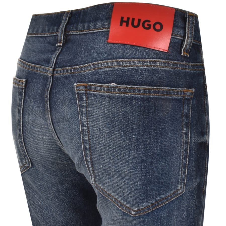 Image number 4 for HUGO 708 Slim Jeans Blue