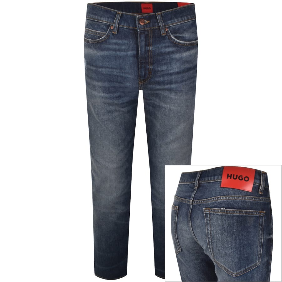 Image number 1 for HUGO 708 Slim Jeans Blue