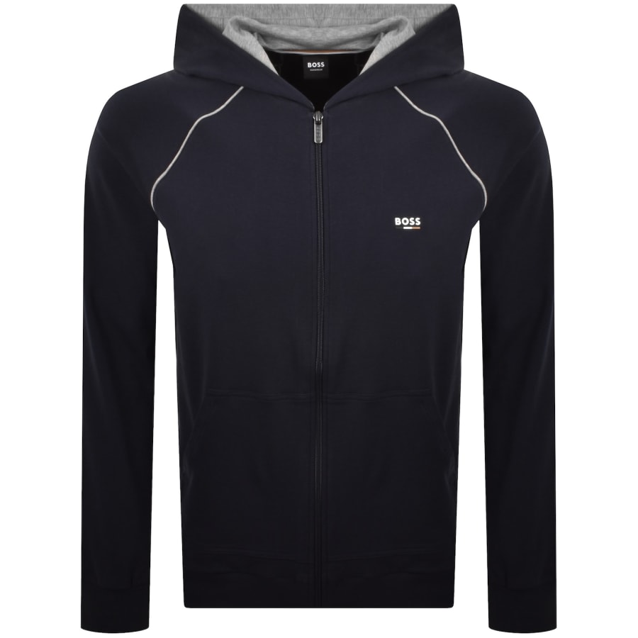 Image number 2 for BOSS Oliver Hooded Tracksuit Navy