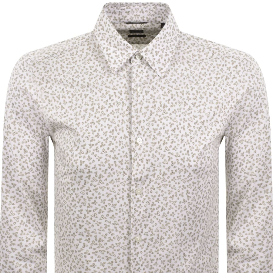 Image number 2 for BOSS Roan Slim Fit Shirt Open Beige
