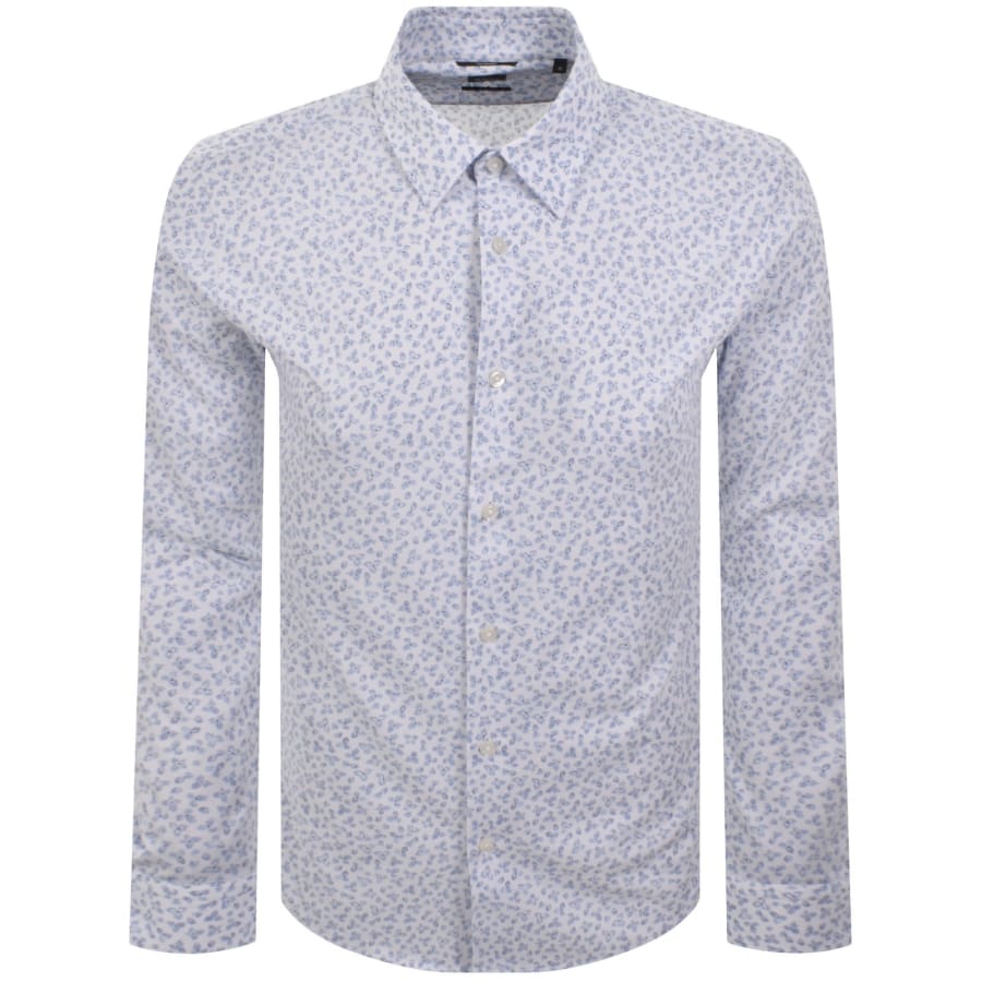 Image number 1 for BOSS Roan Slim Fit Shirt Light Blue