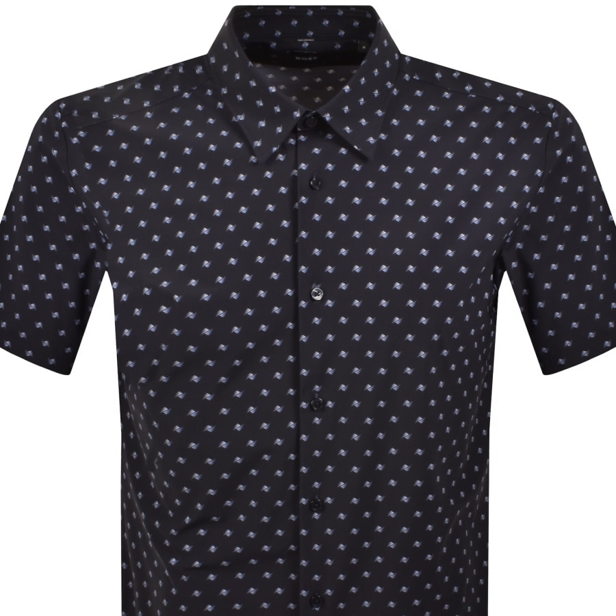 Image number 2 for BOSS Liam Regular Fit Shirt Navy