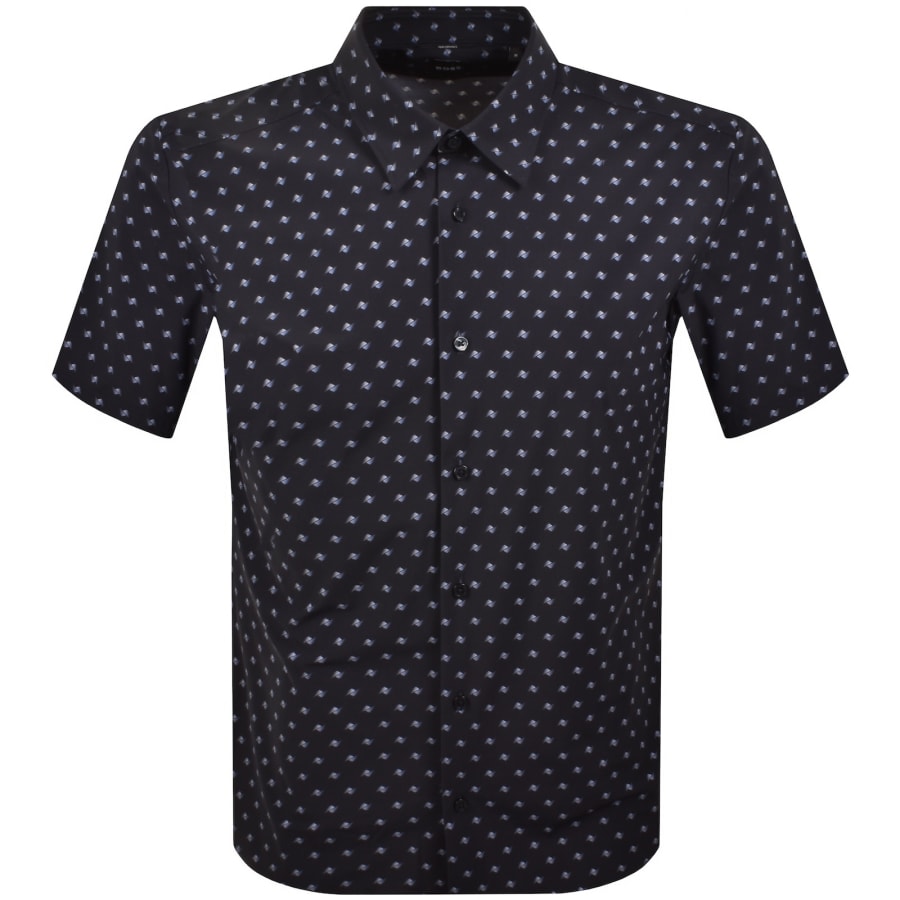 Image number 1 for BOSS Liam Regular Fit Shirt Navy