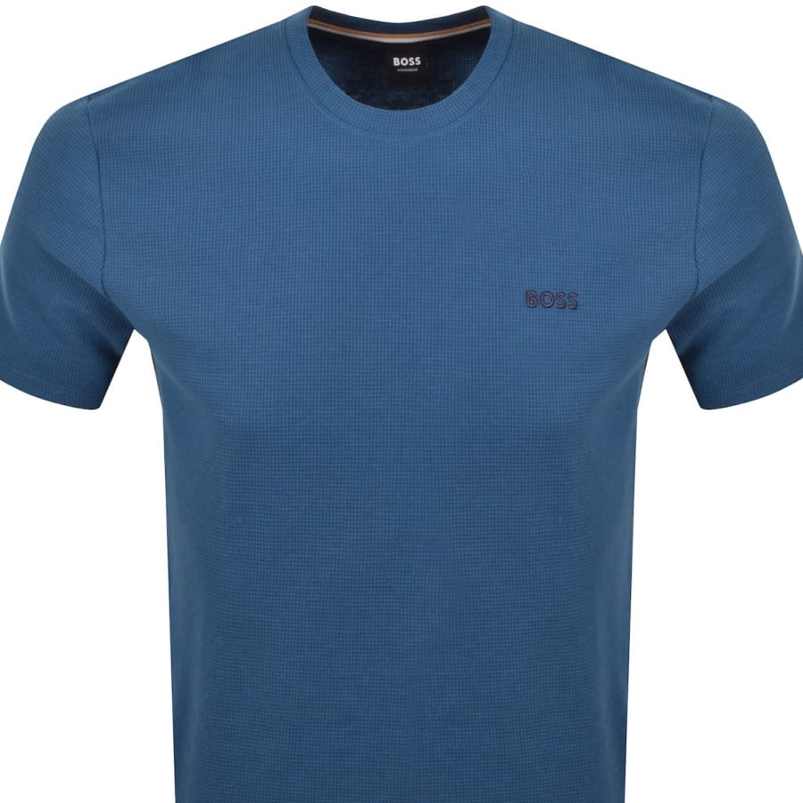 Image number 3 for BOSS Waffle Short Set Blue