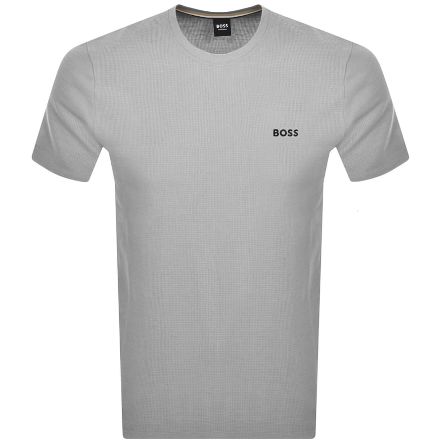 Image number 2 for BOSS Waffle Short Set Grey