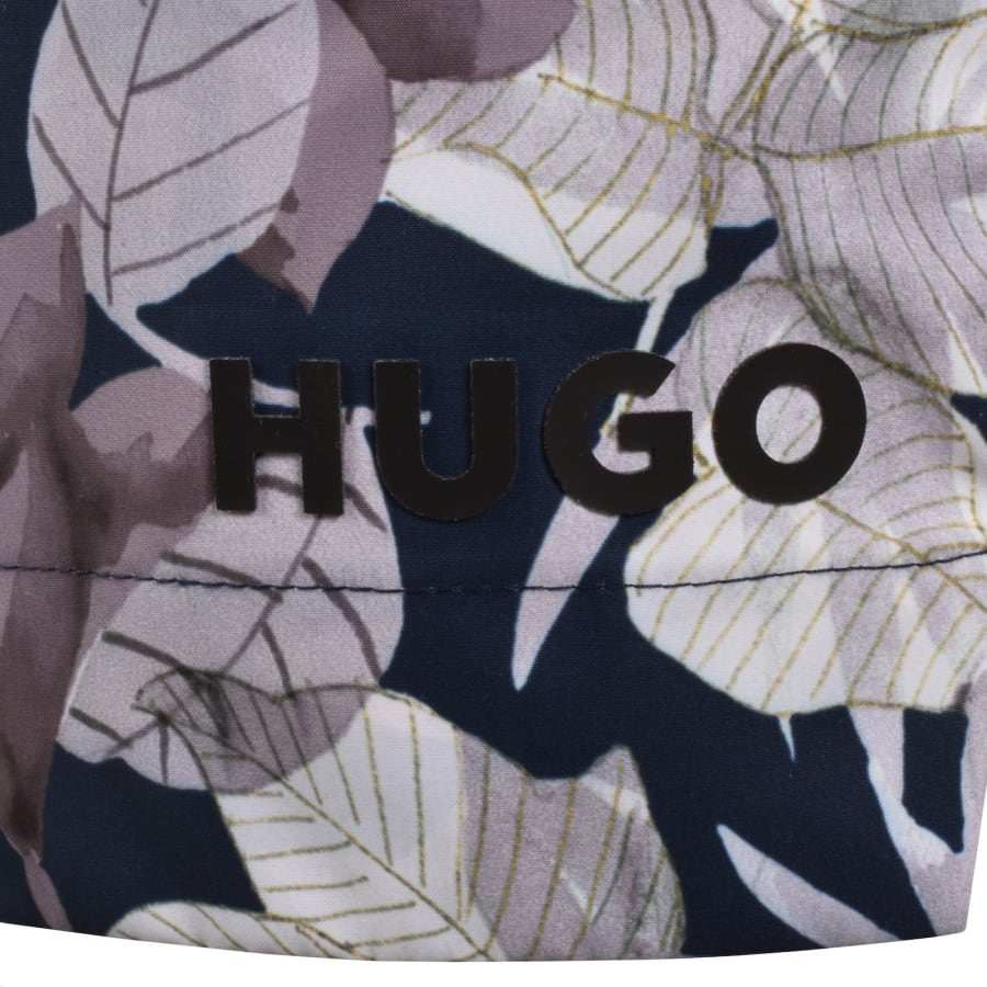Image number 3 for HUGO Calala Swim Shorts Navy