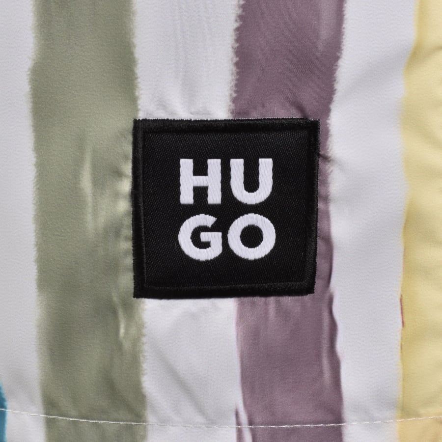 Image number 3 for HUGO Dino Swim Shorts Open Green