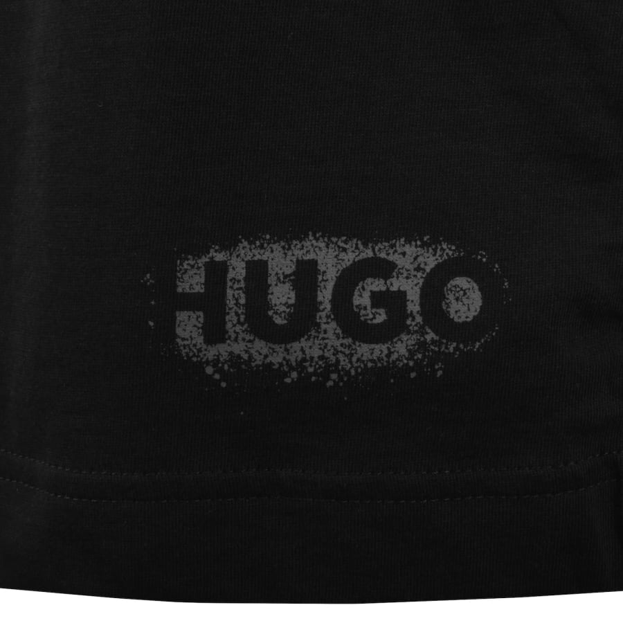 Image number 3 for HUGO Spray Logo Shorts Black
