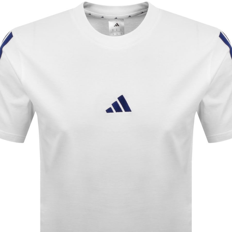 Image number 2 for adidas Sportswear 3 Stripes T Shirt White