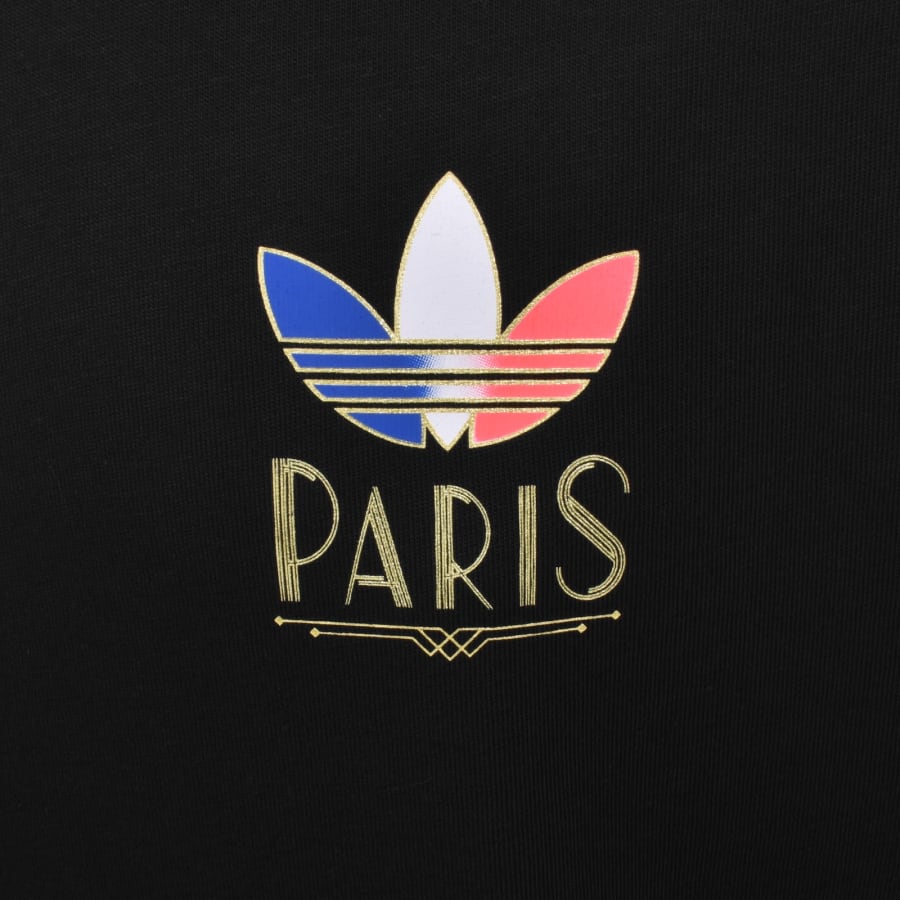 Image number 3 for adidas Originals Paris Artdeco Logo T Shirt Black