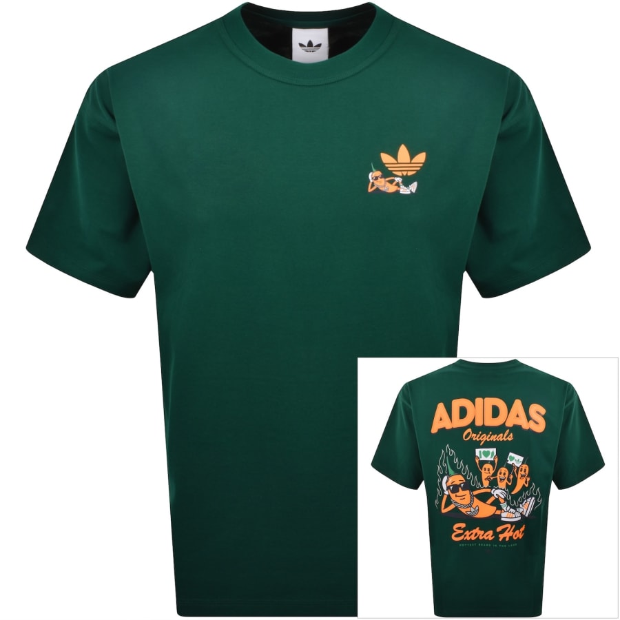Image number 1 for adidas Originals New Chili 3.0 T Shirt Green