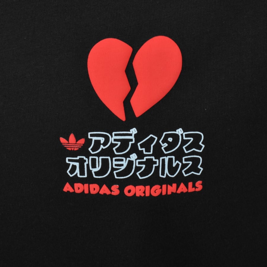 Image number 3 for adidas Originals V-Day Cat Graphic T Shirt Black