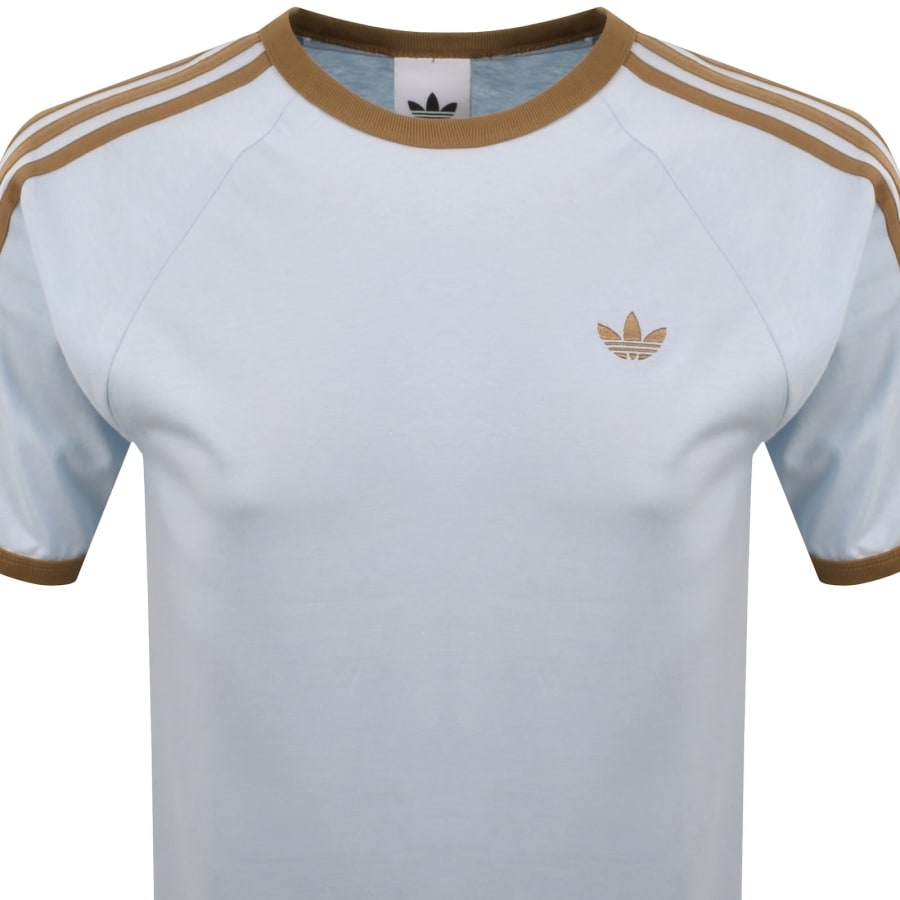 Image number 2 for adidas Originals 3 Stripes T Shirt Blue