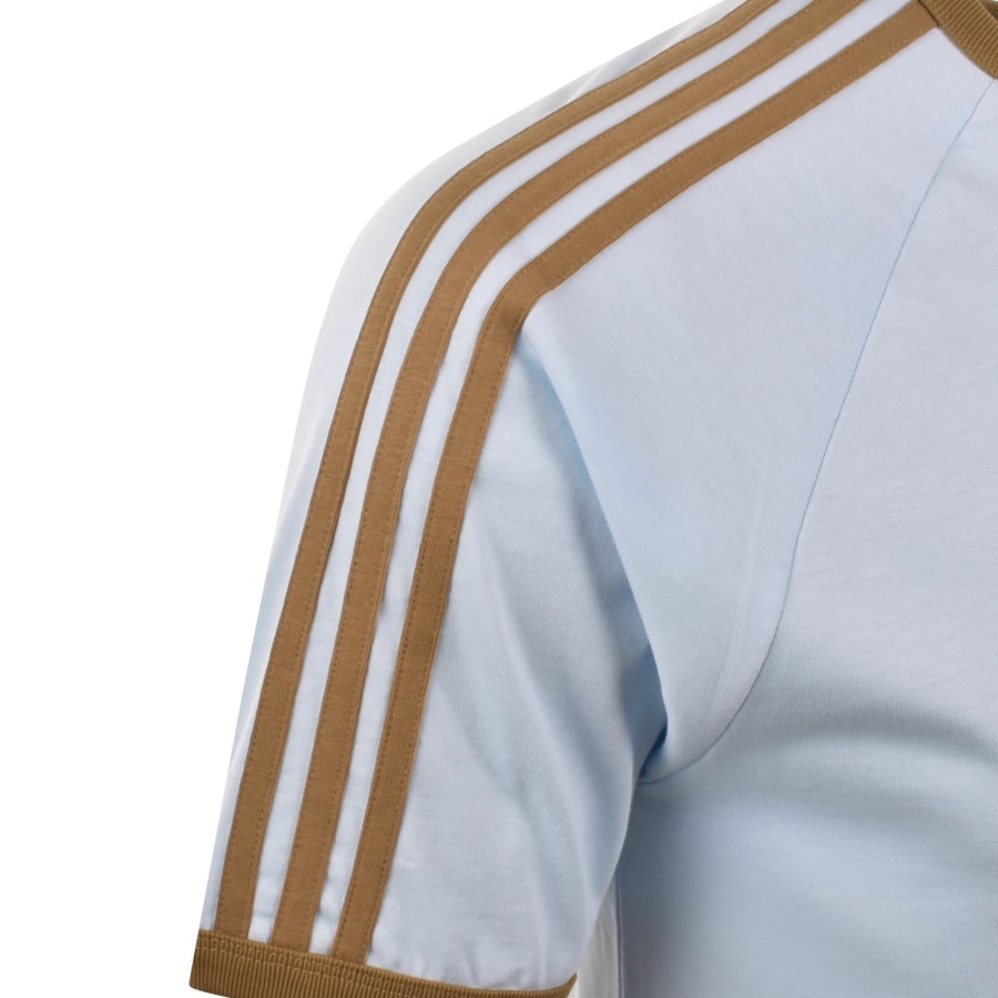Image number 4 for adidas Originals 3 Stripes T Shirt Blue