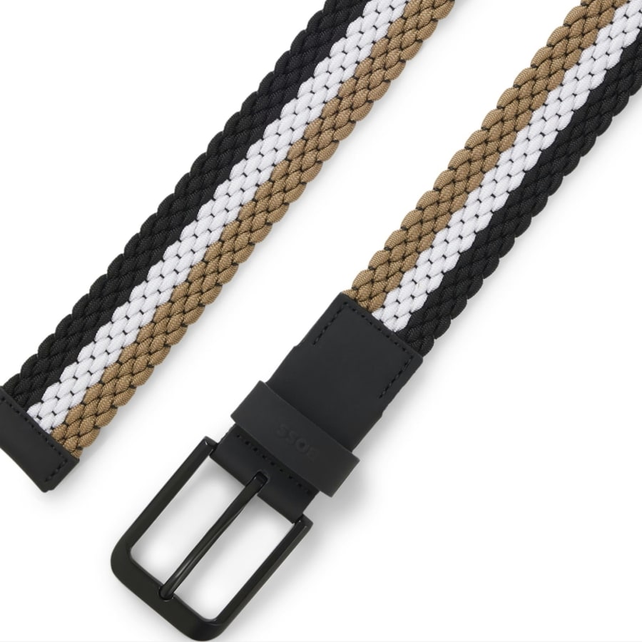Image number 2 for BOSS Vern Woven Belt Black