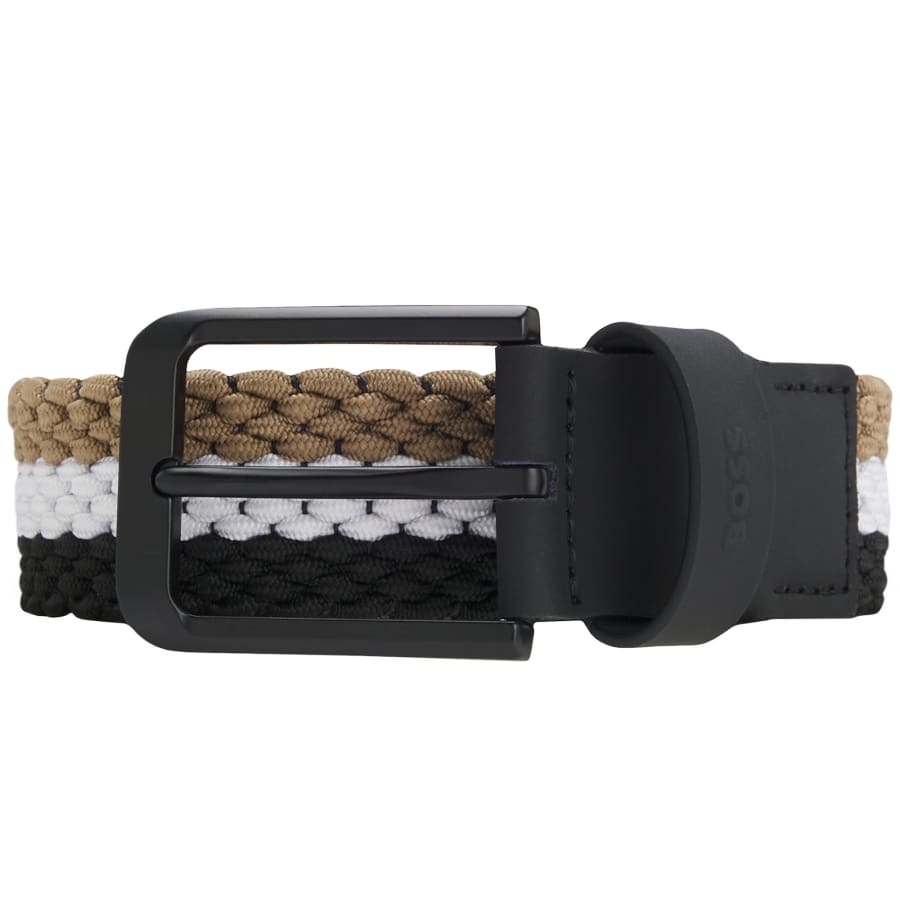 Image number 1 for BOSS Vern Woven Belt Black