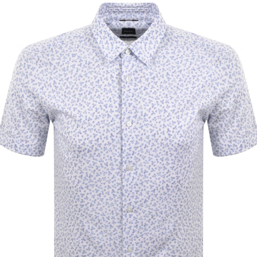 Image number 2 for BOSS Roan Slim Fit Shirt Light Blue