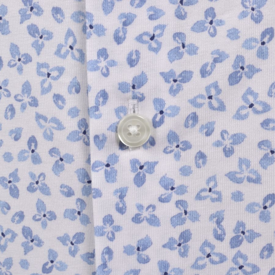 Image number 3 for BOSS Roan Slim Fit Shirt Light Blue