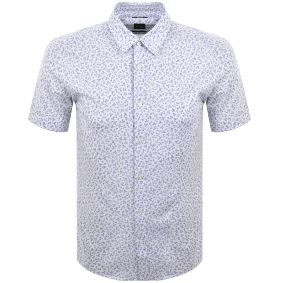 Image number 1 for BOSS Roan Slim Fit Shirt Light Blue