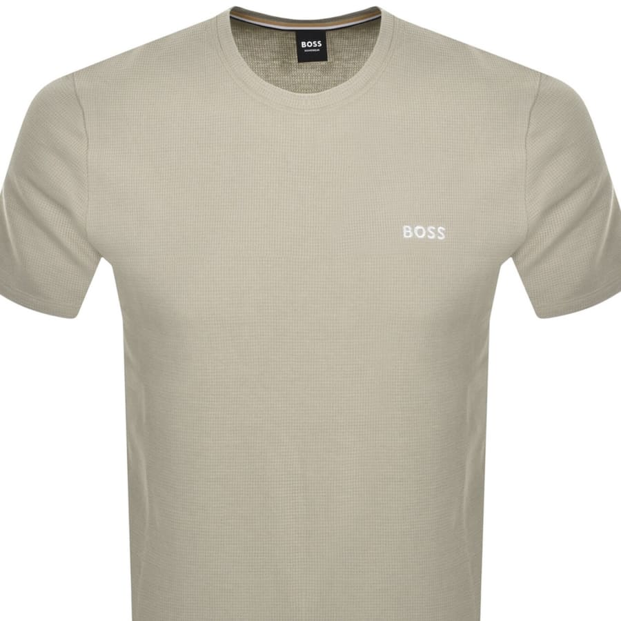 Image number 2 for BOSS Waffle T Shirt Beige