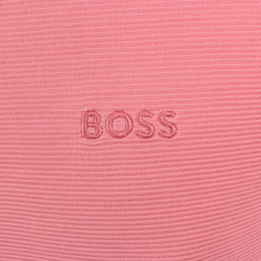 Image number 3 for BOSS Short Sleeve Rib T Shirt Pink
