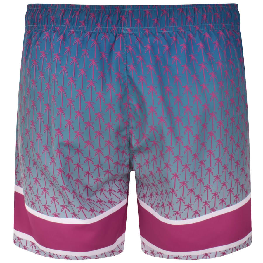 Image number 2 for HUGO Palms Swim Shorts Open Blue