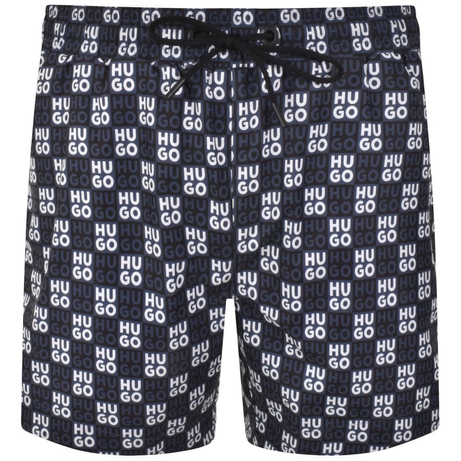 Image number 1 for HUGO Aaron Swim Shorts Navy