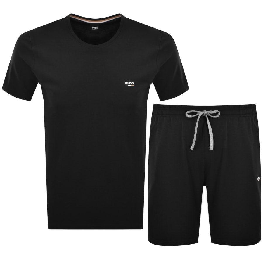 Image number 1 for BOSS Oliver Short Set Black