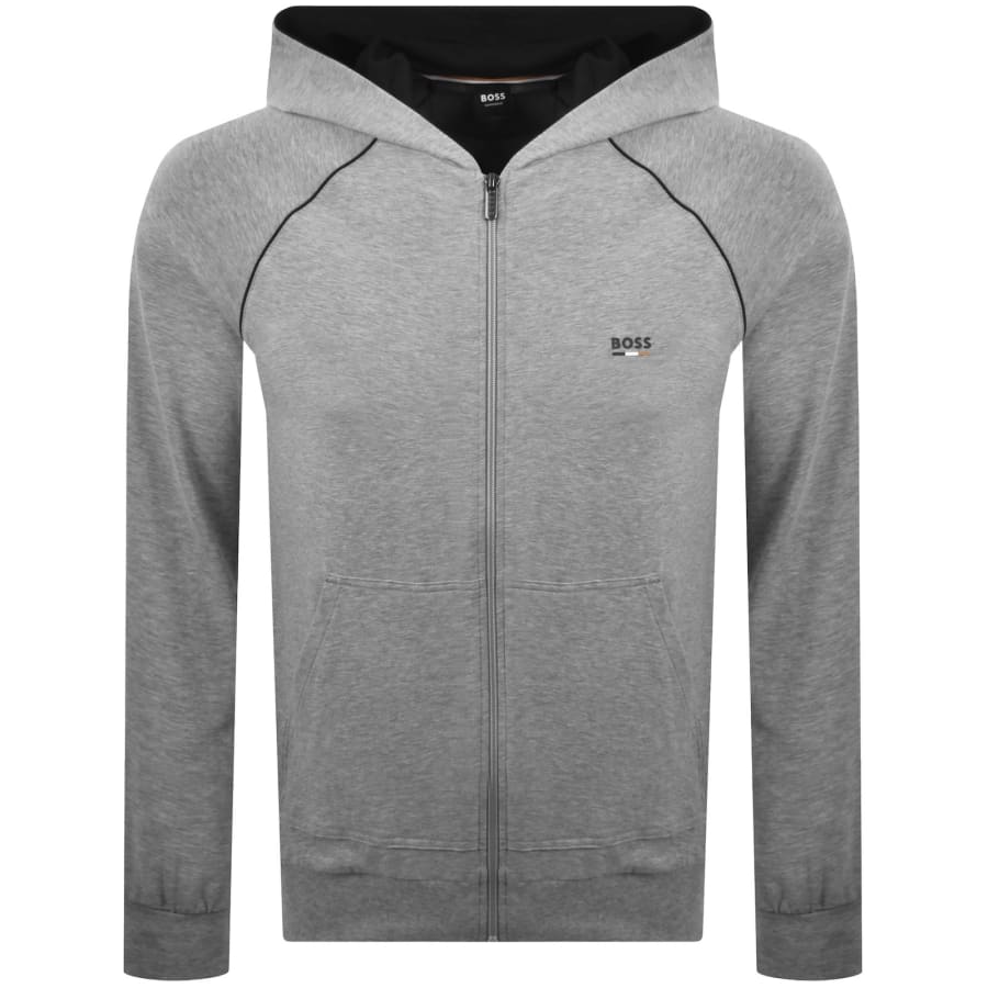 Image number 2 for BOSS Oliver Hooded Tracksuit Grey