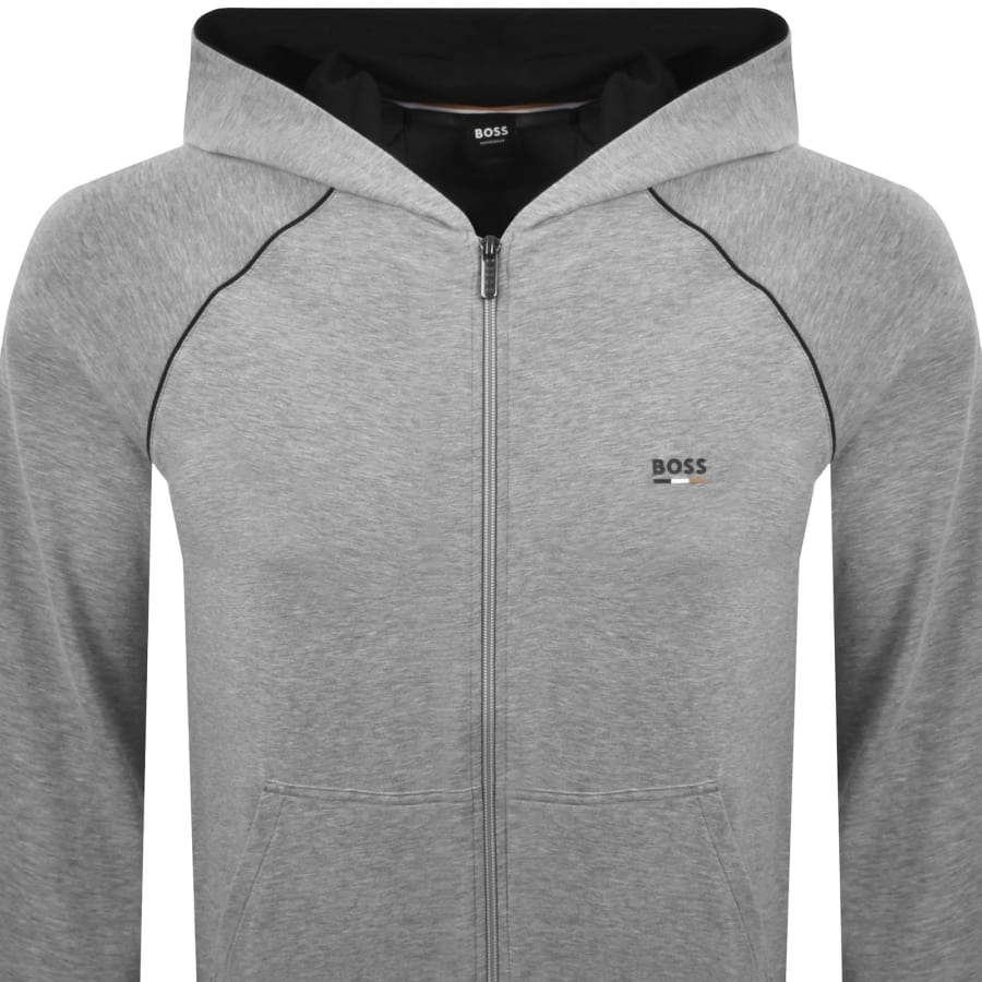 Image number 3 for BOSS Oliver Hooded Tracksuit Grey