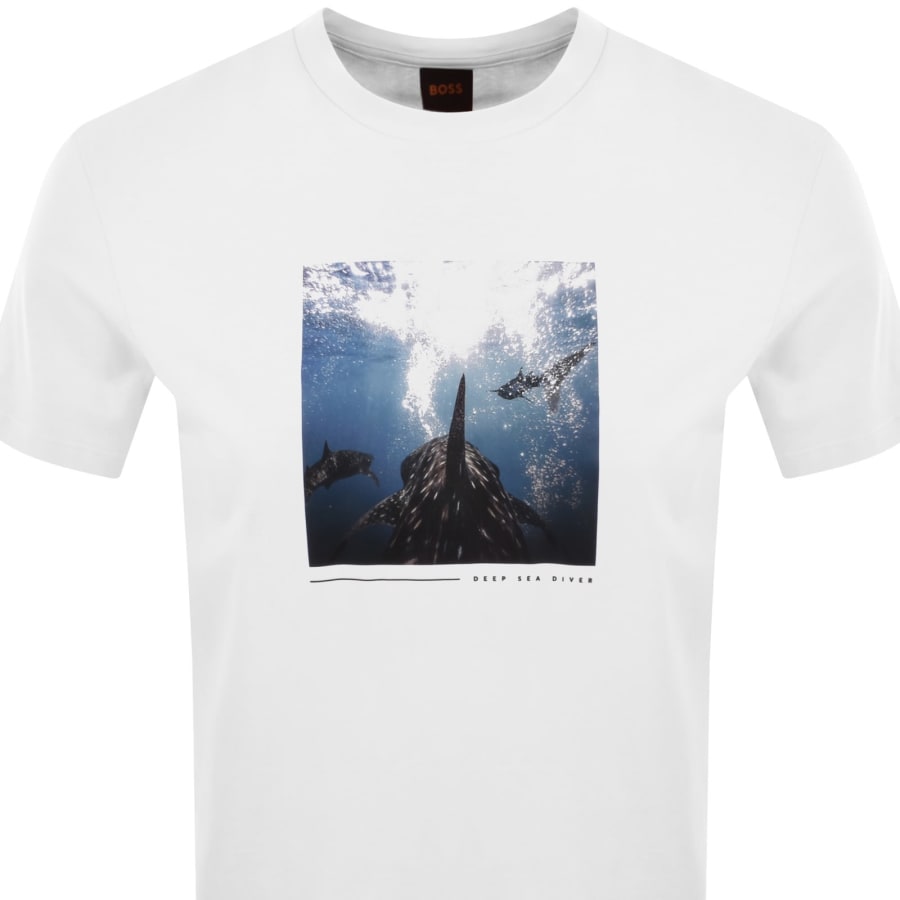 Image number 2 for BOSS Te Creature T Shirt White