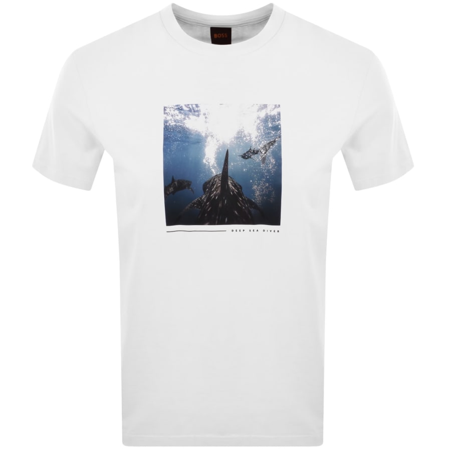 Image number 1 for BOSS Te Creature T Shirt White